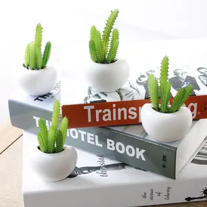 V153 Commercio All'ingrosso Mini Artifiaicl Succulente Piante Faxu di Vetro In Vaso <span class=keywords><strong>Pianta</strong></span> Verde Per Desktop di Decorazione Della Casa Decor - Product Image 1