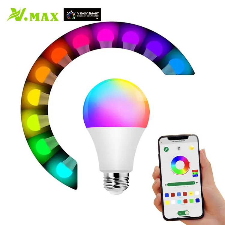 Portalampada Vmax E27 3 colori colore Led lampadina intelligente