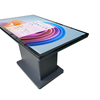 Kiosque tactile capacitif android 43 55 pouces intérieur table tactile d'affichage publicitaire lcd pour café