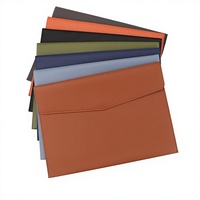 Sac de classement professionnel en cuir A4 transfrontalier avec grande capacité de stockage, logo personnalisé, origine Chine