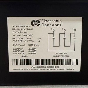 Condensateur de filtre à film électronique Electronic Concepts, unité de condensateur MP9-21247K CODE-3AUA0000090743, installé dans un filtre LCLC - Product Image 6
