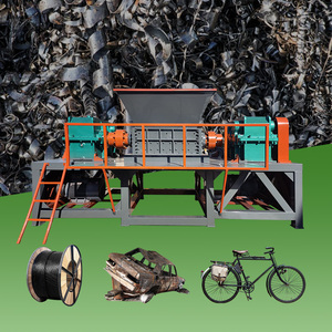 Solid Waste <b>Recycling</b> Shredding Machine Double Shaft Shredder Scrap Engine Metal Crusher Car Shell Shredder Machine for Sale - Product Image 4