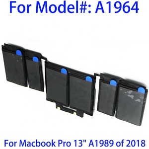 Batterie d'ordinateur portable OEM de qualité A1964 pour <span class=keywords><strong>MacBook</strong></span> <span class=keywords><strong>Pro</strong></span> <span class=keywords><strong>13</strong></span> "A1989 A2251 Mid <span class=keywords><strong>2018</strong></span> 2019 2020 11.41 V 5086mAh - Product Image 2