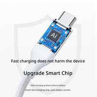 Kabel Data Tipe-C Dual-Head Pengisian Daya Super Cepat 65W, untuk Huawei dan Android Pengisian Cepat Universal
