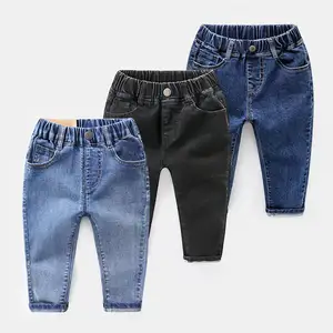 Garçons jeans printemps nouveau bébé all-match style étranger pantalons longs enfants pantalons décontractés tendance P6308
