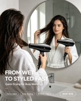 Sèche-cheveux professionnel SHUNDAN 2000W le plus vendu avec moteur AC, concentrateur d'air chaud ionique pour coiffage, buse en plastique, 21 000 tr/min