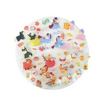 Autocollants mignons de poneys de dessin animé, transparents en PET, imperméables, décoratifs, pour DIY, bullet journals, téléphones, bouteilles d'eau, embellissements