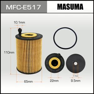 AUDI için MASUMA MFC-E517 dayanıklı motor yağ filtresi eleman yüksek verimli tip - Product Image 1