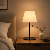 Lampe de chevet moderne à piles, lampe de bureau LED avec commande tactile, CRI élevé 95, 3 modes de couleur, décoration de chambre à coucher