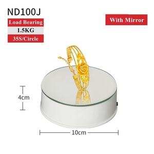 Productos Accesorios de soporte de luz LED <span class=keywords><strong>Mesa</strong></span> de soporte de rotación de tiro con línea USB Espejo Video Live Jewelry Display Turntable - Product Image 5