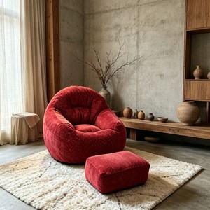Sofá Puff, Sofá Reclinable Pequeño para Dormitorio, Asiento Creativo y Cómodo, Sofá de Ocio para Balcón y Apartamento - Product Image 1