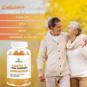 Gummies <span class=keywords><strong>Omega</strong></span> <span class=keywords><strong>3</strong></span> + DHA OEM/ODM : Complexe de Vitamines et Minéraux Quotidiens pour la Flexibilité Articulaire, la Santé Cardiaque et la Fonction Cognitif Cérébrale - Product Image 4