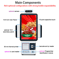 Écran tactile pour restaurants Android Supports de borne de commande Machine Kiosque libre-service Kiosques de paiement Caisse enregistreuse