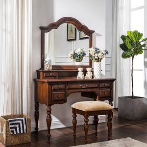 Meja Rias Antik Mewah dengan Cermin dan Banyak Laci untuk Kamar Tidur - Product Image 3