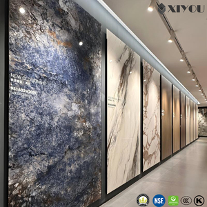 Piastrelle in Gres Porcellanato Effetto Marmo Naturale, Pietra Sinterizzata Completamente Smaltata Lucida, Grande <span class=keywords><strong>Lastra</strong></span> 3200*1600, Piastrelle Bianche in Ceramica per Pavimenti Domestici - Product Image 4