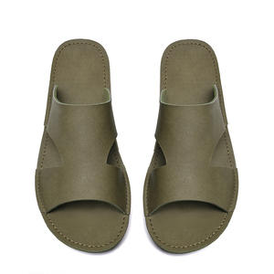 Grote maat zomer heren casual instapsandalen met één bandje, PVC bovenwerk, EVA zool, retro strandschoenen - Product Image 3