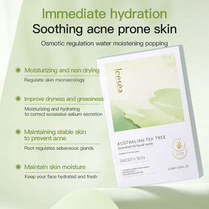 Vente en gros Icesea – Hydratant visage en feuille aux herbes naturelles d'arbre à thé australien, réduction des boutons, nettoyage des pores, service de marque privée - Product Image 6
