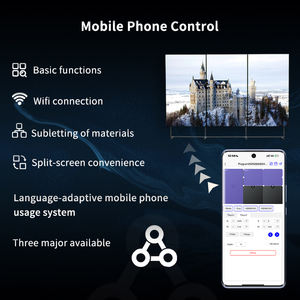 Veeluame Mur vidéo LCD mural intérieur avec prise en charge d'animations, construction robuste, CMS basé sur le cloud, anti-traces <span class=keywords><strong>de</strong></span> doigts - Product Image 5