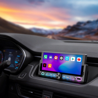 Reproductor MP5 para Auto SEMAITU Universal de 6.86 Pulgadas 1 Din con Carga Rápida Tipo C, Compatible con Carplay Inalámbrico, Android Auto, BT, FM, Estéreo para Auto