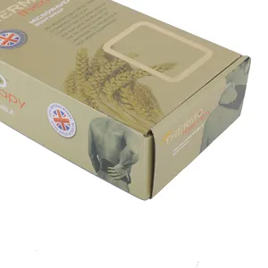 Bellissimo Logo personalizzato e stampa scatola ondulata scatola di imballaggio ecologica di alta qualità Tuck Top per la medicina