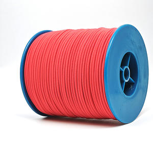 ライトレッド250メートルロールカスタムバンジーコード長く調整可能3mm 5mm 100% ポリエステル260% ストレッチ強い工場卸売バンジー - Product Image 2