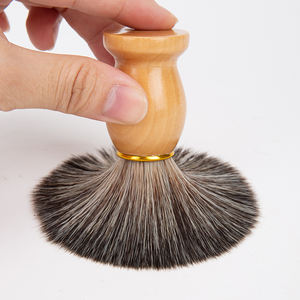 Rasage en bois blaireau pour hommes manche nettoyant nylon <span class=keywords><strong>soie</strong></span> poils de <span class=keywords><strong>sanglier</strong></span> soins pour hommes rasage nettoyage barbe <span class=keywords><strong>brosse</strong></span> de rasage - Product Image 4