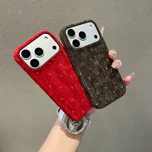 Carcasa móvil <span class=keywords><strong>de</strong></span> tela OEM con tacto <span class=keywords><strong>de</strong></span> piel a <span class=keywords><strong>precio</strong></span> barato para <span class=keywords><strong>iPhone</strong></span> 15 14 13 12 Pro Max 7 8 <span class=keywords><strong>Xr</strong></span> Xs Max Xs Soft Suede Back Cover Plus - Product Image 1