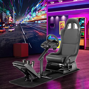 Soporte de simulador de carreras de fábrica, silla de juego de estilo de carreras, <span class=keywords><strong>asiento</strong></span> de videojuego de cabina para G29 G9 - Product Image 2