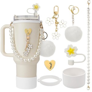Bouilloire d'<span class=keywords><strong>eau</strong></span> portable en acier <span class=keywords><strong>de</strong></span> qualité <span class=keywords><strong>alimentaire</strong></span> 40OZ pour fille avec cordon <span class=keywords><strong>de</strong></span> transport et accessoires en gel <span class=keywords><strong>de</strong></span> silice, idéale pour la décoration - Product Image 5