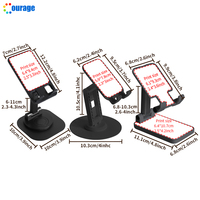 Nouveau support de téléphone support de sublimation support de téléphone portable en plastique vierge supports de téléphone imprimables avec des blancs de sublimation pour bureau