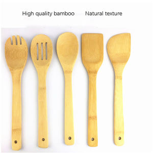 Ensemble <span class=keywords><strong>de</strong></span> spatules en bambou pour la <span class=keywords><strong>cuisine</strong></span>, écologiques, durables, naturels, multifonctions, cinq pièces, ustensiles <span class=keywords><strong>de</strong></span> <span class=keywords><strong>cuisine</strong></span>, sans danger pour les aliments - Product Image 3