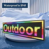 Pantalla LED WiFi + USB P10 Señal de color RGB Tablero de mensajes LED para interiores y exteriores Publicidad LED Señal de desplazamiento programable