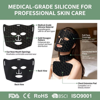 Masque facial LED infrarouge rouge à prix d'usine, rechargeable, portable, avec télécommande, pour le visage