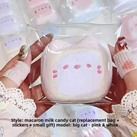 Candy Cat Squeeze Mochi Squishies en forme d'aliments, texture crémeuse et juteuse, effet éclatant, sensation crémeuse faite maison, anti-stress