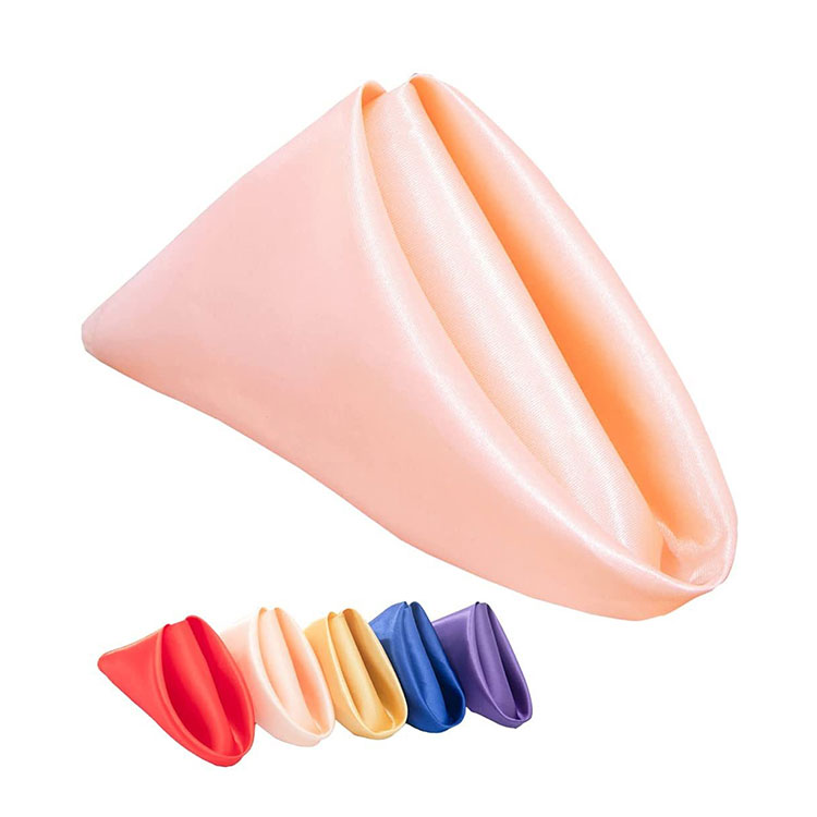 Атласные салфетки, тканевые салфетки для ужина, свадебной вечеринки, квадратные декоративные салфетки