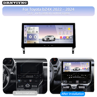 Radio Stereo Mobil Android 14 12,3 Inci 8+128GB untuk Toyota BZ4X 2022+ Wireless Carplay Android Auto 4G LTE WiFi GPS Pemutar Video