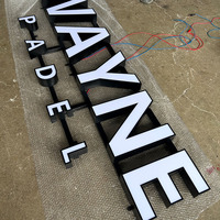 Lettres en relief 3D personnalisées à LED, éclairées par l'avant, enseigne lumineuse, enseigne illuminée pour hôpital, devanture de magasin, logo mural, intérieur/extérieur