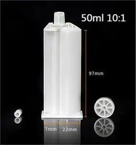 Hot Selling 50ml 1:1 Double Epoxy Cartridge Dual Component Dispensing Cartridge For Adhesive