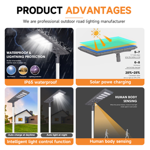 <span class=keywords><strong>Lampadaire</strong></span> <span class=keywords><strong>Solaire</strong></span> LED Tout-en-un Gaocheng Haute Performance Longue Portée Étanche IP65 100W 180W 240W <span class=keywords><strong>300W</strong></span> pour Autoroute, Compatible Paiement par L/C - Product Image 3