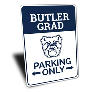 Butler Grad Parking Gift Alumni Sign Butler Grad Dorm Sign - Metal Sign 8x12inch