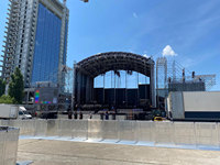 8x6M ARC Roof Truss Display Systems Marco de soporte de suelo de aluminio para eventos Conciertos Luces Muestra Diseño de escenario