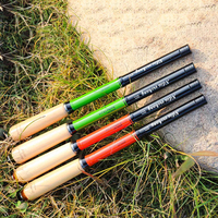 Canne à pêche télescopique DORISEA 29,9 cm en fibre de carbone ultra-légère avec poignée en liège pour la pêche au bar et à la carpe en rivière, 60 g