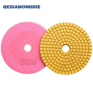 Disque de polissage diamanté humide de 4 pouces, disque de polissage diamanté en résine pour le polissage du granit, de la pierre, du béton, du marbre, des sols - Product Image 3