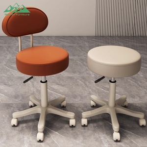 Wayon Modern Folding Adjustable Height <strong>Footstool</strong> with Wheels and Soft Round Seat for Apartment Office Compact Living - Product Image 4