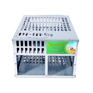 Piège à rats grande capacité pour capture vivante, attrape-rats multi-captures, piège métallique pour ferme, garage, maison, élimination des rongeurs - Product Image 1