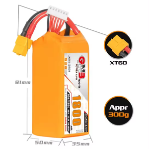 Batterie LiPo HV GAONENG GNB 6S 1300 1500 1800MAH 22.2V avec connecteur XT60 pour drone de course RC brushless, pièces de quadricoptère longue portée - Product Image 6