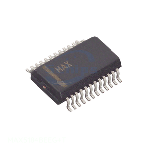 Manufacturer Channel Electronic Component Distributor MAX5184BEEG+T IC DAC 10BIT V OUT 24QSOP 24 SSOP (0.154", 3.90mm Width) Dat - Product Image 1