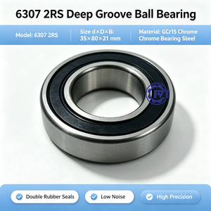 6307 2RS Deep Groove Ball Bearing 35x80x21mm Wholesale Bulk Energy Mining Equipment Bearing