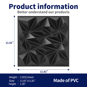 Pannelli Murali in PVC 3D Geometrici Moderni Impermeabili e Resistenti all'Umidità per <span class=keywords><strong>Soggiorno</strong></span> e Parete TV - Product Image 6