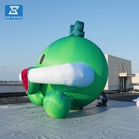 Ballon de publicité commerciale personnalisé de modèle de fruit de simulation de pastèque de dessin animé gonflable